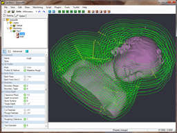 Waterline 3D roughing toolpath