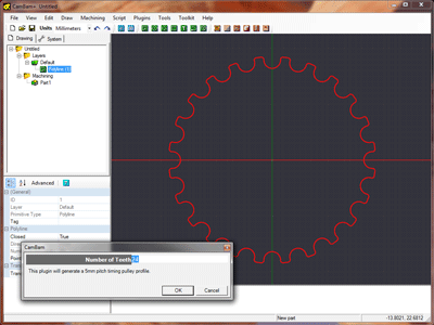 Step 1 - Insert pulley profile Step 1 - Insert pulley profile